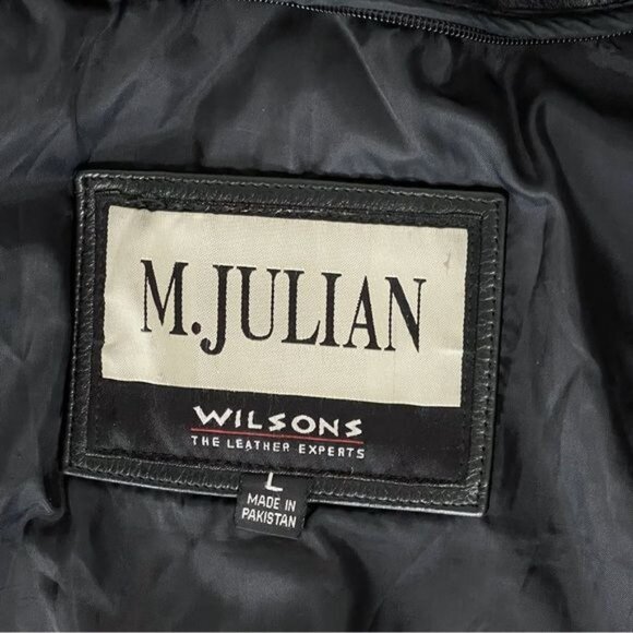 Wilson’s Leather M.Julian Black Leather Jacket Large - Picture 7 of 9